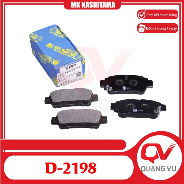 Bố thắng sau Toyota Sienna MK Kashiyama D-2198 chính hãng - 01