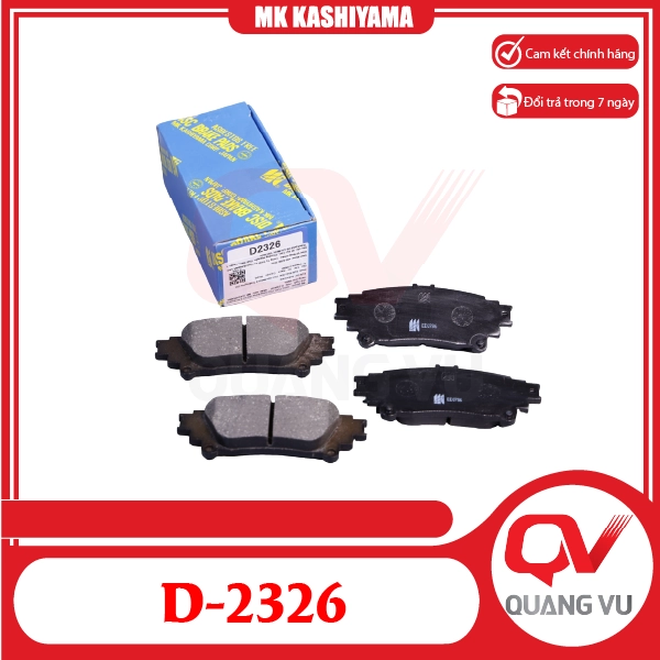 Bố thắng sau Lexus RX Toyota Sienna Fortuner D-2326 MK Kashiyama - 01