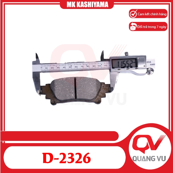 Bố thắng sau Lexus RX Toyota Sienna Fortuner D-2326 MK Kashiyama - 02