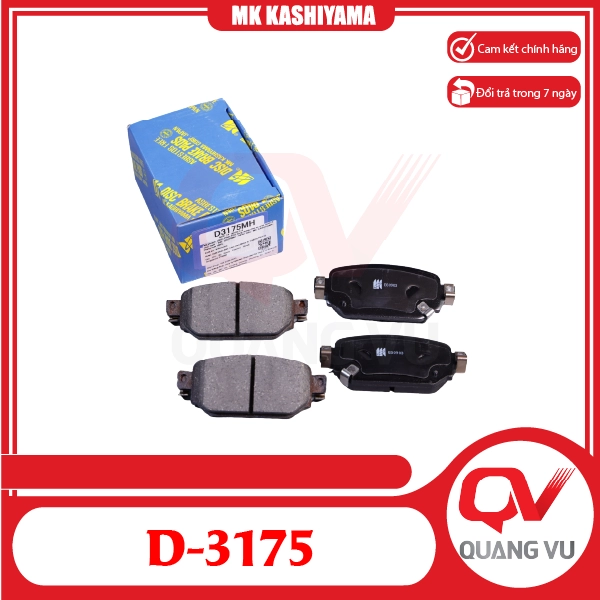 Bố thắng sau Mazda 3 MK Kashiyama D-3175 chính hãng - 01