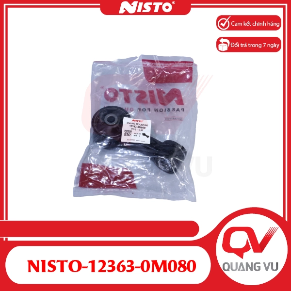 Cao Su Chân Máy Số 8 Toyota Vios 2014-2016 NISTO-12363-0M080 - 01
