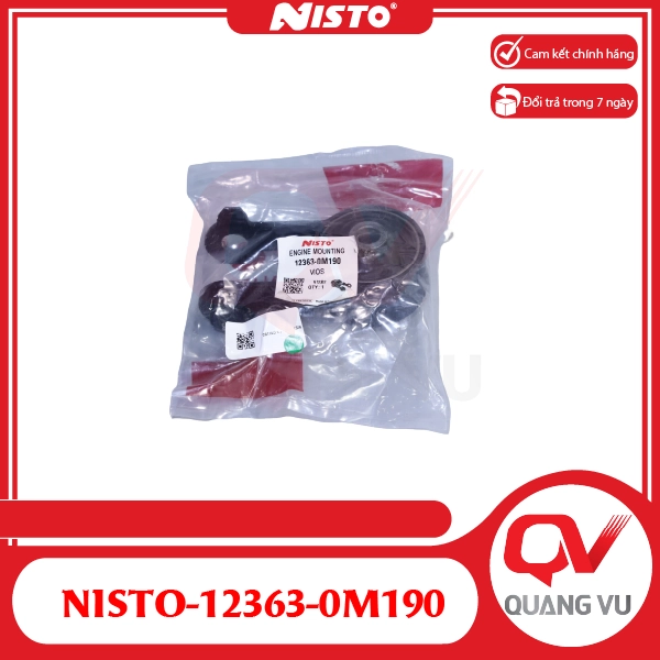Cao su chân máy số 8 Toyota Vios NISTO-12363-0M190 - 01