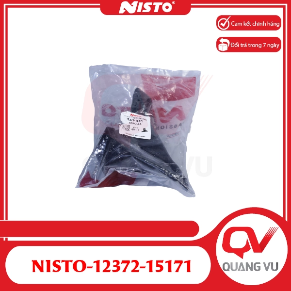 Cao su chân máy trái Corolla máy 4A NISTO-12372-15171 - 01