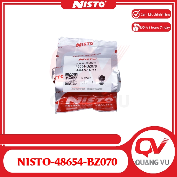 Cao su càng A nhỏ Toyota Avanza Veloz NISTO-48654-BZ070 - 01