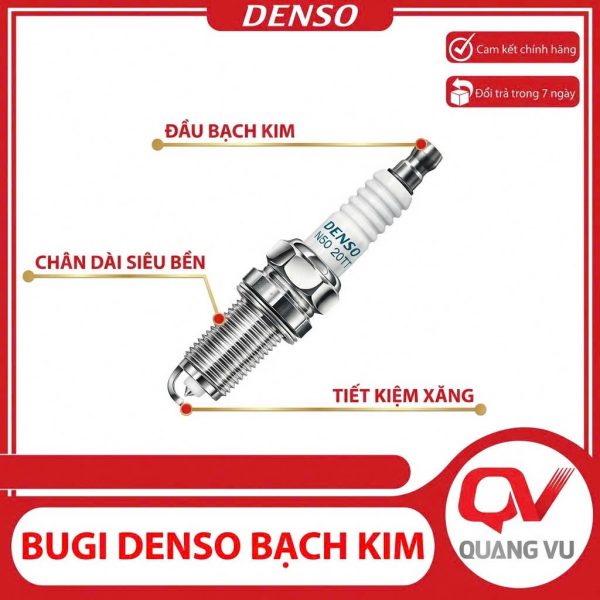 Bugi Denso Bạch Kim PKH20TT - Toyota (Innova, Venza), Hyundai SantaFe, Kia Carnival, Mitsubishi Grandis, Lexus (LX570, LS460), Mitsubishi Attrage 5 z7463142222006 d98f28cacc0f40f192a925a5186e233b