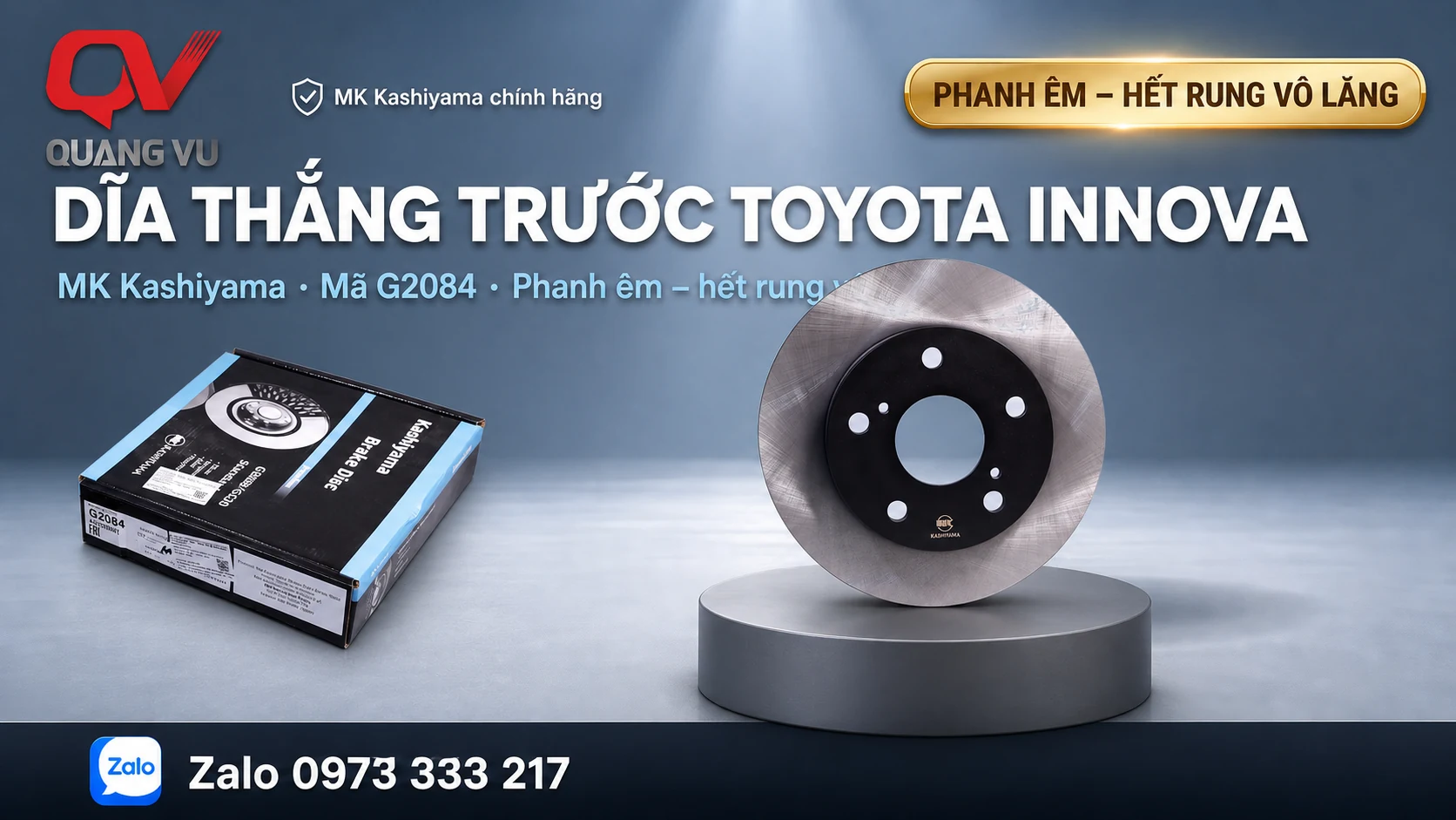 Kinh nghiệm chọn Dĩa thắng trước cho Toyota Innova MK Kashiyama G2084: tránh mua nhầm, chạy êm và an tâm hơn 1 blog mkkashiyama g2084 1 hero